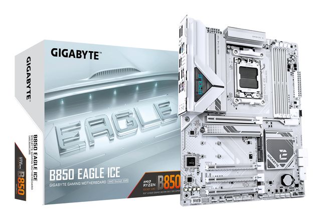GIGABYTE B850 EAGLE ICE Scheda Madre – CPU AMD Ryzen serie 9000, VRM digitale a…