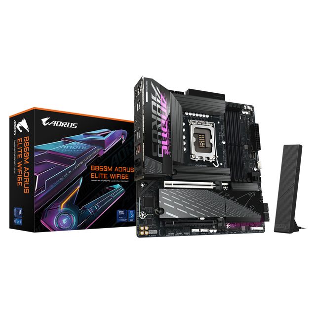 GIGABYTE B860M AORUS ELITE WIFI6E Scheda madre - CPU Intel Core Ultra, VRM a 12…