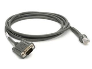 Zebra CBA-R08-S07ZBR cavo seriale Grigio 2,1336 m RS232 DB9