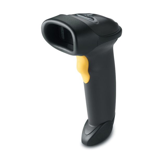 Zebra LS2208 Scanner di codici a barre laser nero 100 letture al secondo USB
