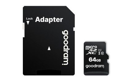 GOODRAM M1AA - Scheda di memoria flash (adattatore a SD in dotazione) - 64 GB -…