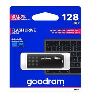 GOODRAM UME3 - Chiavetta USB - 128 GB - USB 3.0 - nero