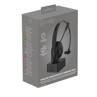 =>>SW HEADSET WIRELESSMONO BK