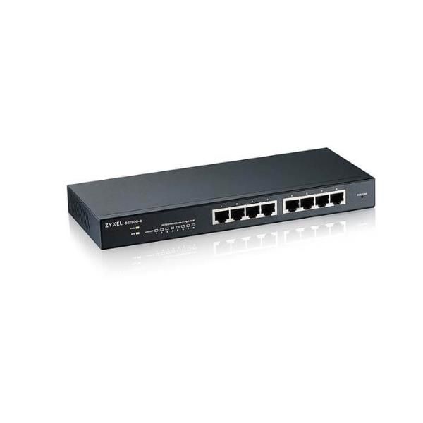 GS-1900-8 - SWITCH WEB MANAGED 8 PORTE GIGABIT - SUPPORTO IPV6 VLAN -DESIGN SEN…