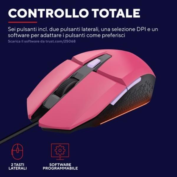 GXT109P FELOX GAMING MOUSE PINK