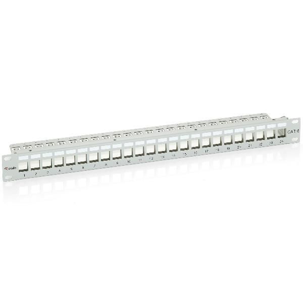 equip - Pannello cablaggio - grigio chiaro - 24 porte