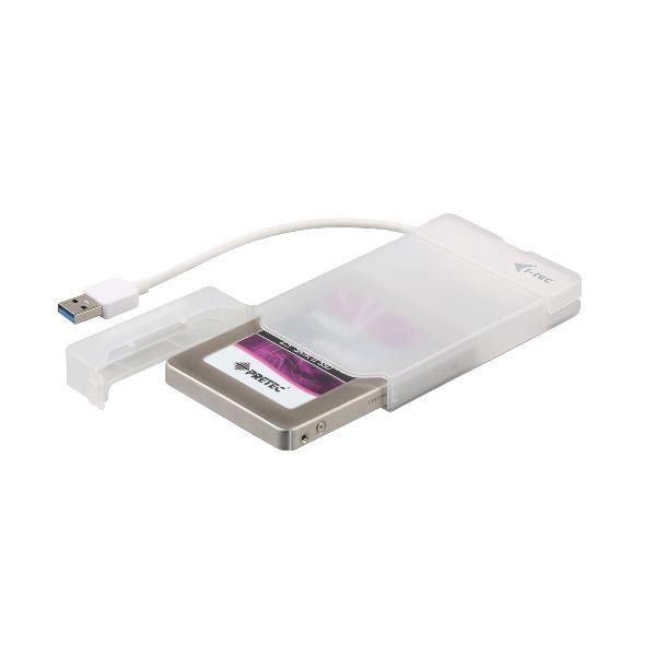 i-Tec MySafe Advance - Box esterno - 2.5" - SATA 6Gb/s - USB 3.0 - bianco