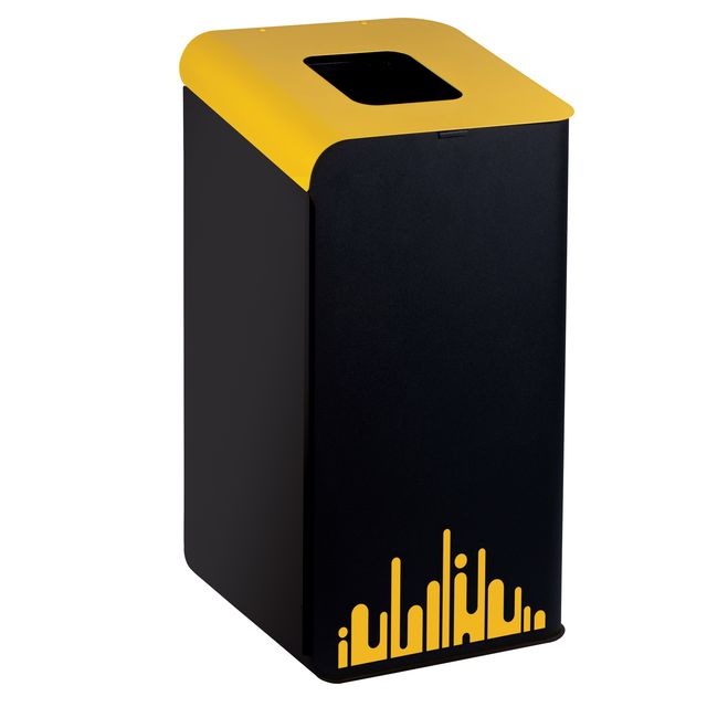 Gettacarte Rubik Evo - per raccolta differenziata - 80 L - giallo - Medial Inte…