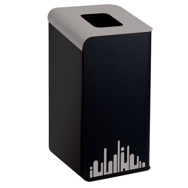 Gettacarte Rubik Evo - per raccolta differenziata - 80 L - grigio - Medial