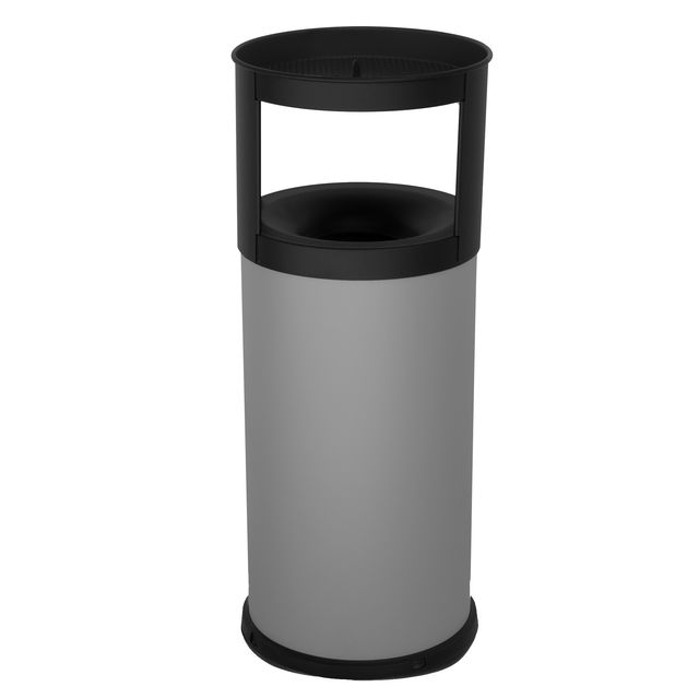 Gettacarte autoestinguente con posacenere - 40 L - diametro 31 cm - H 80 cm - a…