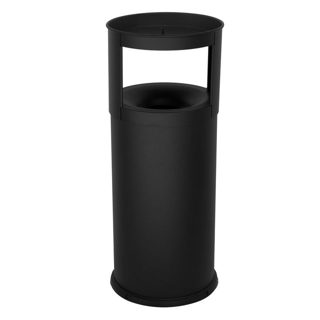 Gettacarte autoestinguente con posacenere - 40 L - diametro 31 cm - H 80 cm - a…