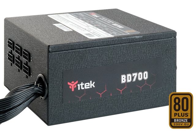iTEK BD700 ALIMENTATORE ATX 700W 230V CERTIFICAZIONE 80 PLUS BRONZE RAFFREDDAME…