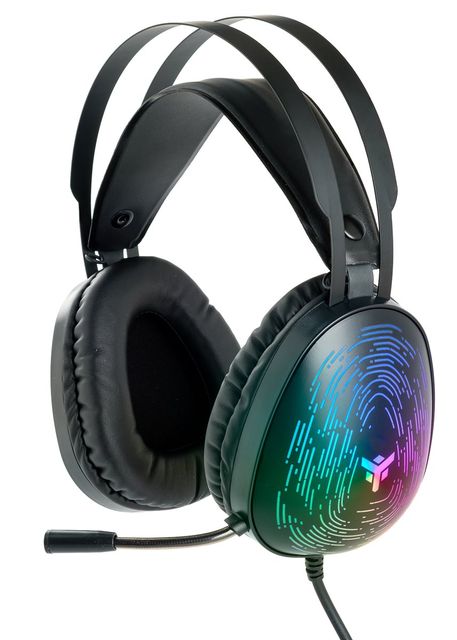 iTek H420 Gaming Headset, Virtual 7.1, Sette Colori LED - Nero