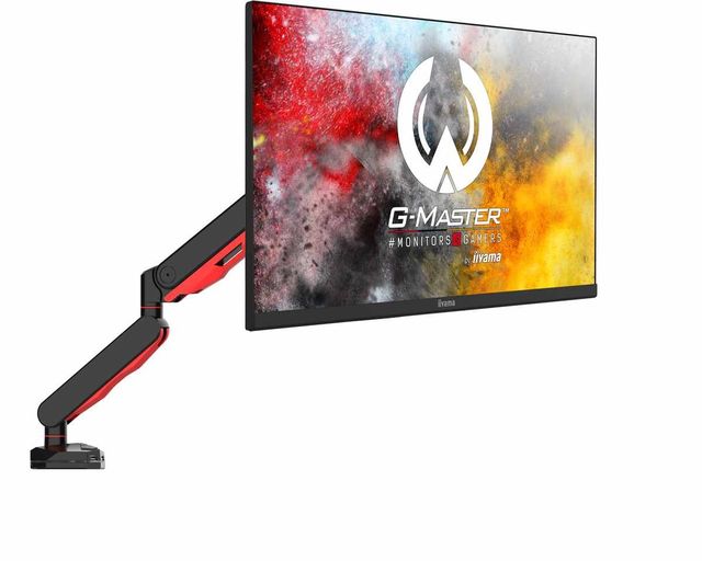 iiyama DSG3001C-R1 Supporti a parete per TV 76,2 cm (30") Scrivania Nero, Rosso