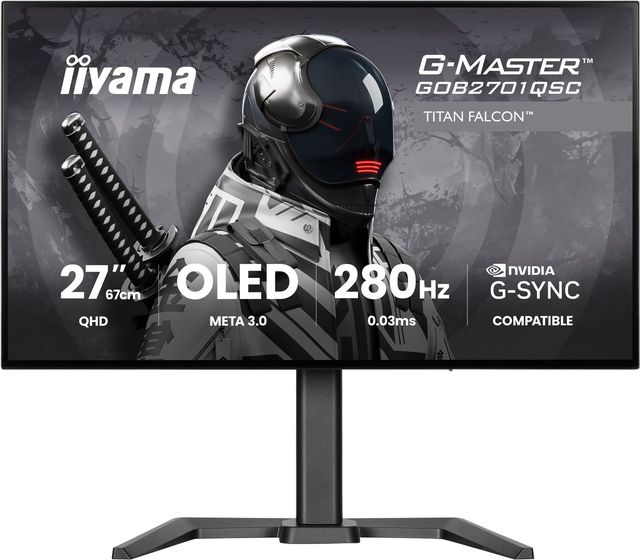 iiyama GOB2701QSC-B1 Monitor da gioco G-Master Titan Falcon 27" OLED QHD 280Hz …