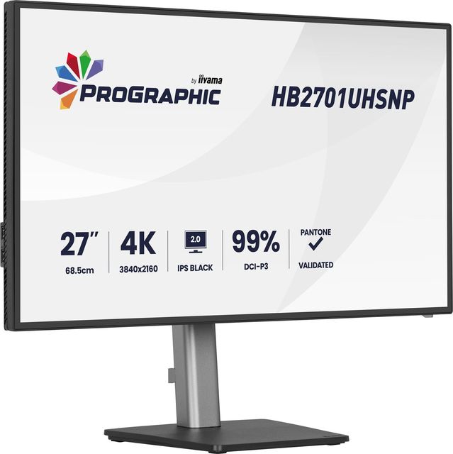 iiyama HB2701UHSNP-B1 Monitor ProGraphic 27" IPS NERO 2.0 4K 450cd Dock USB-C 9…