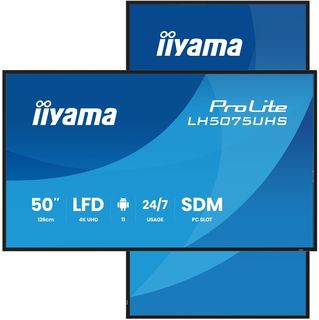iiyama LH5075UHS-B2AG, Pannello piatto per segnaletica digitale, 125,7 cm (49.5…