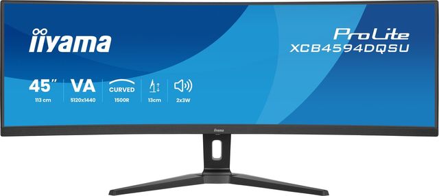 iiyama ProLite XCB4594DQSU-B1 Monitor PC 113 cm (44.5") 5120 x 1440 Pixel Dual …
