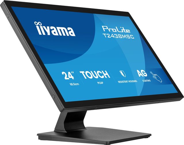iiyama T2438MSC-B2 Monitor Touch ProLite 24" IPS FHD PCAP 10 punti 600cd IP1X 2…