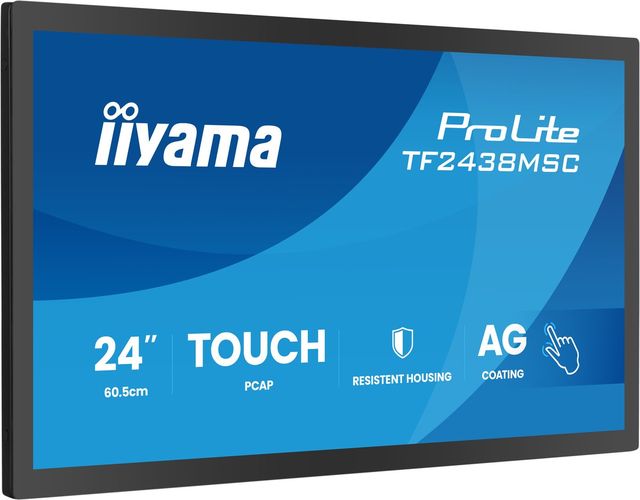 iiyama TF2438MSC-B2 Monitor Touch ProLite 23,8" IPS FHD PCAP 10-punti DeepContr…