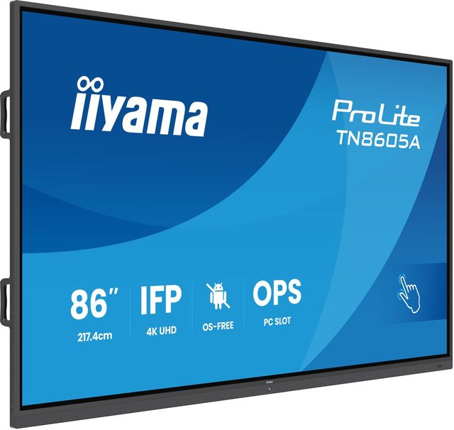 iiyama TN8605A-B1AG Display Interattivo 86" IPS 4K IR 40-punti 500cd DeepContra…