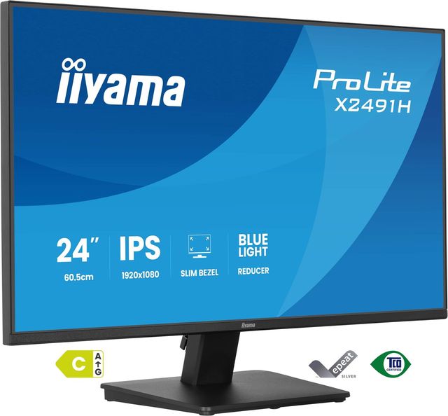 iiyama X2491H-B1 Monitor ProLite 23,8" IPS FHD 120Hz 1ms 350cd 1500:1 HDMI DP