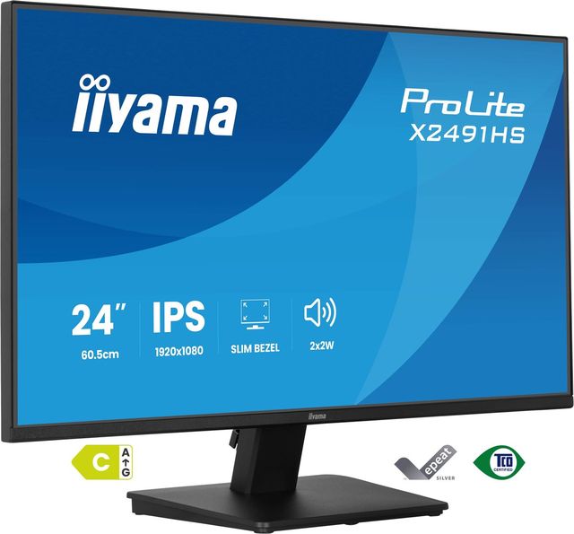 iiyama X2491HS-B1 Monitor ProLite 23,8" IPS FHD 120Hz 1ms 350cd 1500:1 HDMI DP …