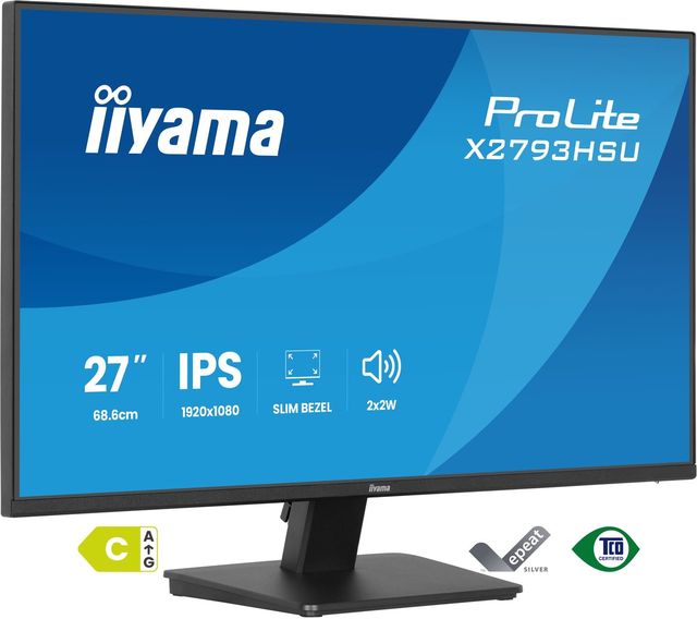 iiyama X2793HSU-B1 Monitor ProLite 27" IPS FHD 120Hz 350cd 1500:1 HDMI DP 2xUSB…