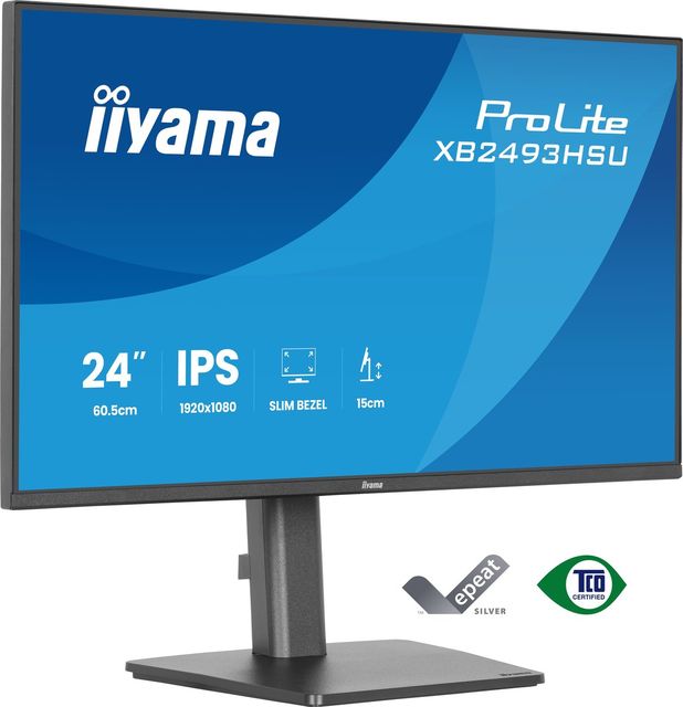 iiyama XB2493HSU-B1 Monitor ProLite 23,8" IPS FHD 350cd 1500:1 HDMI DP 2x2W 2xU…