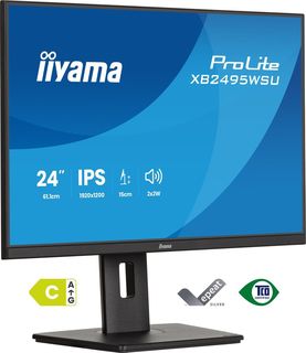 iiyama XB2495WSU-B1 Monitor ProLite 24" IPS 16:10 100Hz 350cd 1500:1 HDMI DP 4x…