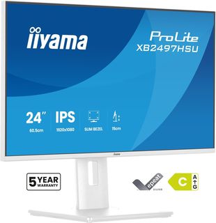 iiyama XB2497HSU-W1 Monitor ProLite 23,8" IPS FHD 120Hz 350cd 2xUSB 3.2 2xUSB-C…