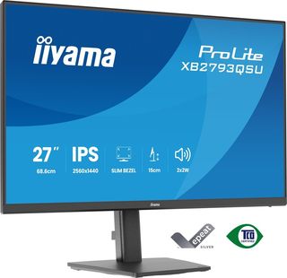 iiyama XB2793QSU-B1 Monitor ProLite 27" IPS QHD HDMI DP 2xUSB HAS