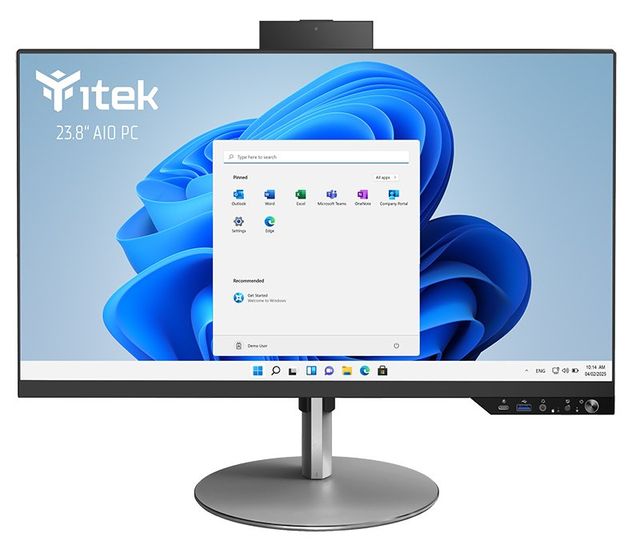 itek AIO Barebone - 23.8" FHD- H610- 2xDDR4- M.2- 2x SSD/HDD 2.5"- WiFi- BT- Po…