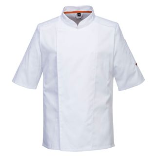 Giacca cuoco MeshAir Pro - maniche corte - taglia M - bianco - Portwest
