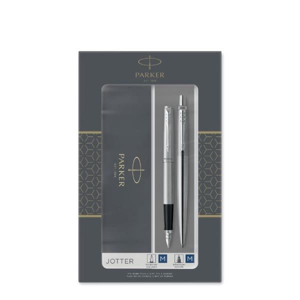 Gift Set DUO - Jotter stainless steel CT sfera + stilografica - punta media - P…
