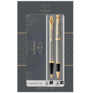 Gift Set Sfera M + roller a sfera IM Brushed metal GT - Parker