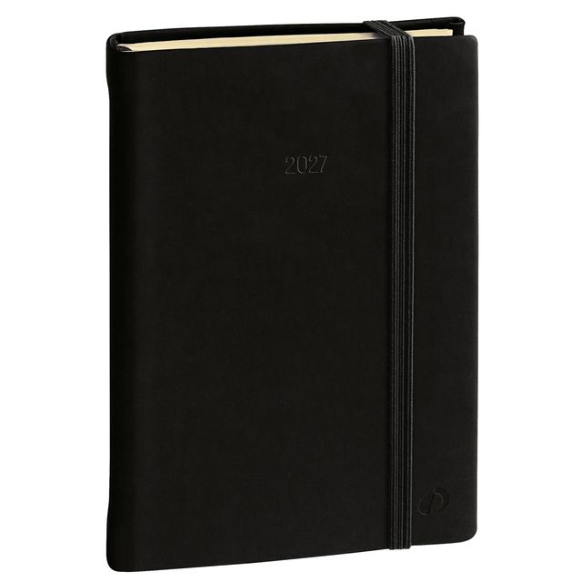 Agenda settimanale Ministro Prestige 2027 - 16 x 24 cm - silk nero - Quo Vadis