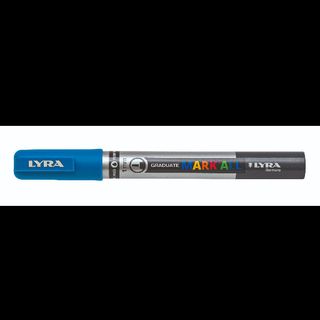 Lyra Graduate Mark All, Azzurro, Punta a ogiva/sottile, Blu, Grigio, Plastica, …