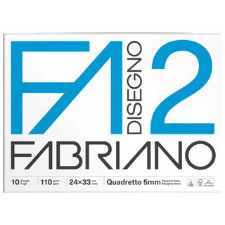 Album F2 - 24 x 33 cm - 10 fogli - 110 gr - quadretto 5mm - punto metallo - Fab…