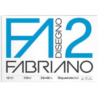 Album F2 - 33 x 48 cm - 12 fogli - 110 gr - liscio squadrato - collato - Fabria…