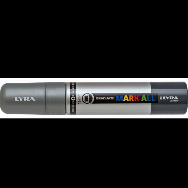 Lyra Graduate Mark All, Argento, Punta del pennello, Argento, Plastica, Extra g…