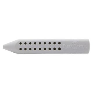 Gomma a forma di matita Grip 2001 - 90x15x15mm - grigia - Faber-Castell