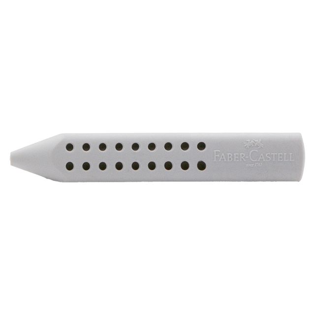 Gomma a forma di matita Grip 2001 - 90x15x15mm - grigia - Faber-Castell