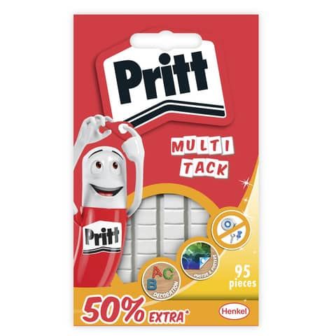Gommini adesivi Multi-Tack - riutilizzabili - bianco - Pritt - conf. 95 pezzi