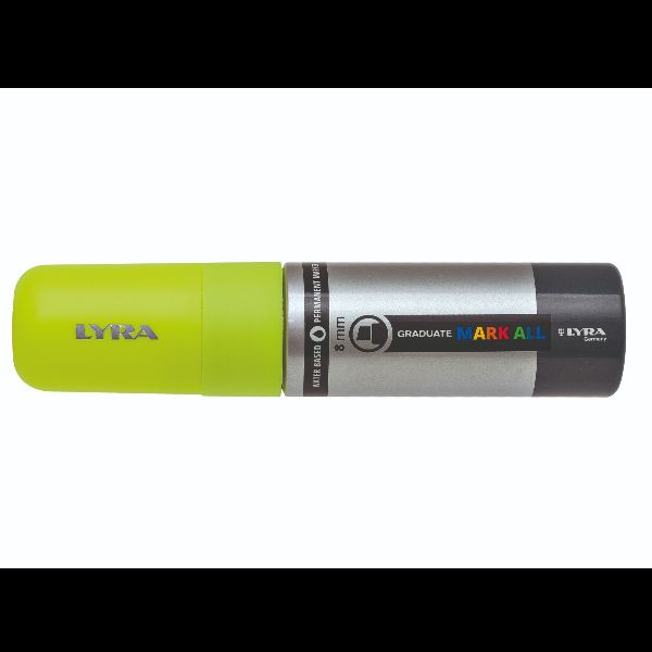 Lyra Graduate Mark All, Giallo, Punta smussata, Giallo, Argento, Plastica, Vivi…