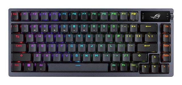 ASUS ROG Azoth tastiera Gaming USB + RF Wireless + Bluetooth Nero