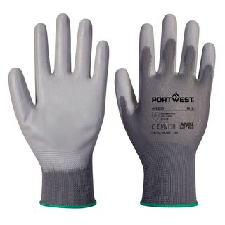 Guanti A120 - palmo in PU - M - grigio - Portwest