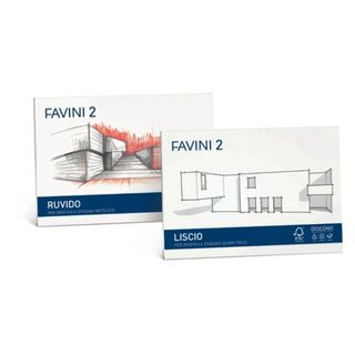 Album Favini 2 - 33 x 48 cm - 110 gr - 10 fogli - ruvido - Favini