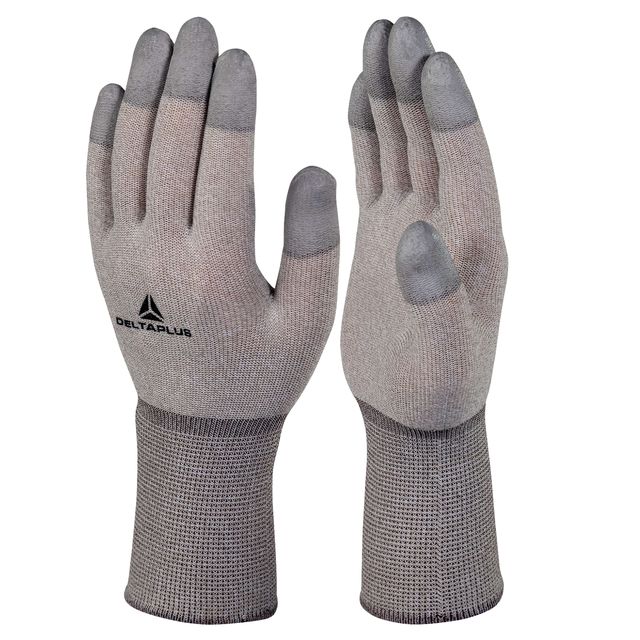 Guanti antistatica Themis VV792 ESD - taglia 08 - ruggine/grigio - Deltaplus