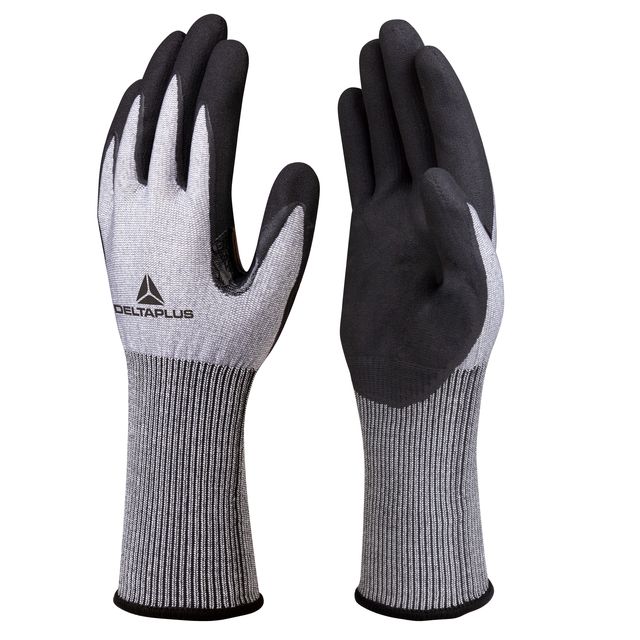 Guanti da lavoro Venicut01 - schiuma di nitrile - taglia 09 - grigio/nero - Del…